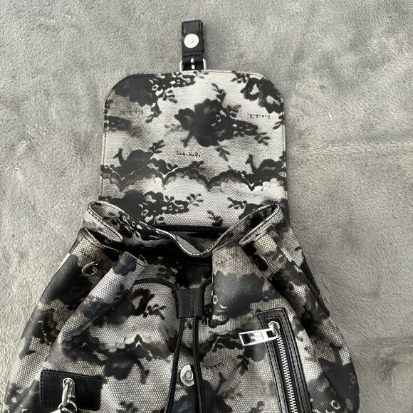 L.A.M.B. Gwen Stefani Clandon Backpack Rare Lace Print Bag Handbag Purse - Picture 7 of 8